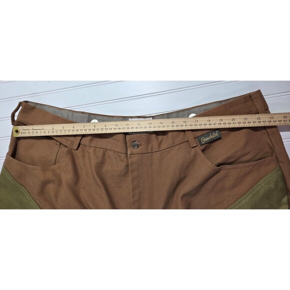GAMEHIDE Hunting Pants Heavy Duty Men's Size 48 Brown Olive Green Ankle Zip - Picture 7 of 13